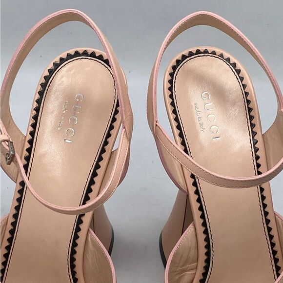 Gucci Interlocking GG stud-detailed platform sandals size 40 - Picture 7 of 13